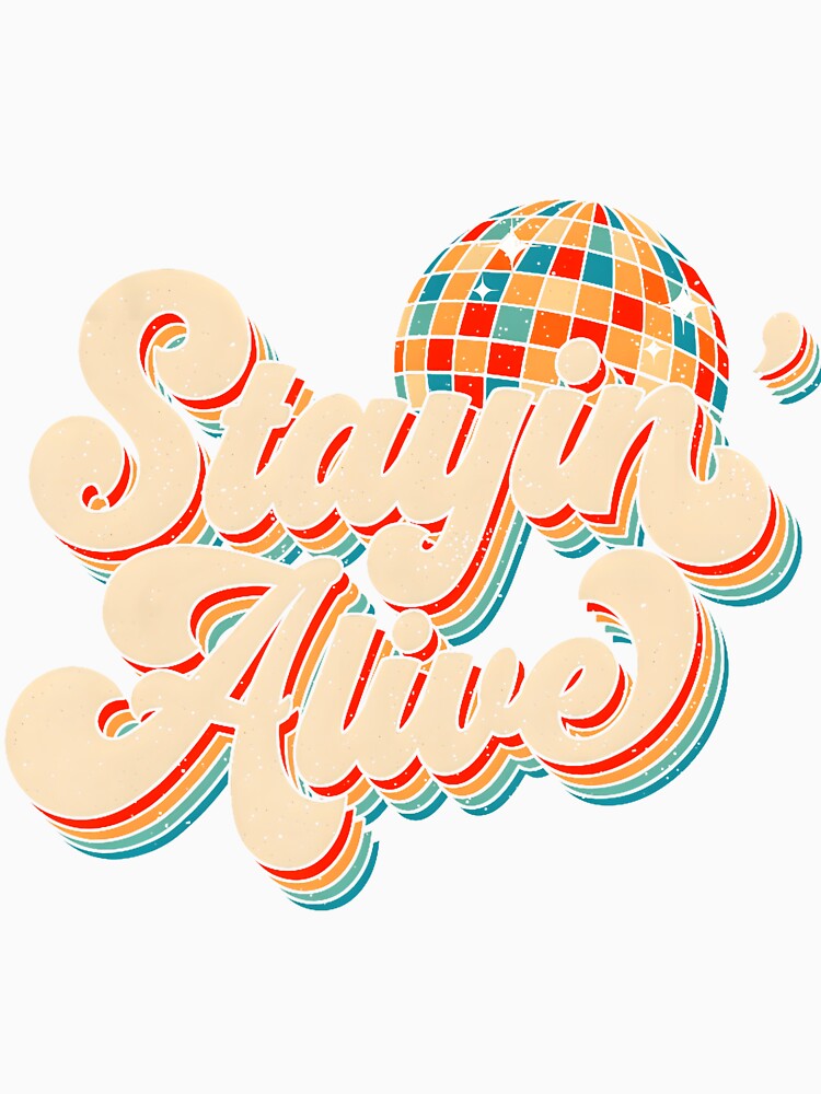 Stayin’ Alive Bridesmaid Bride 80s Disco by AprilClark23