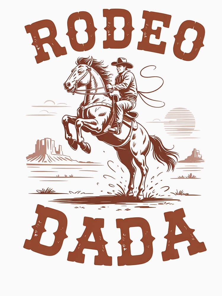 Rodeo Dada Western Cowboy Birthday Matching Family by Veroniadic