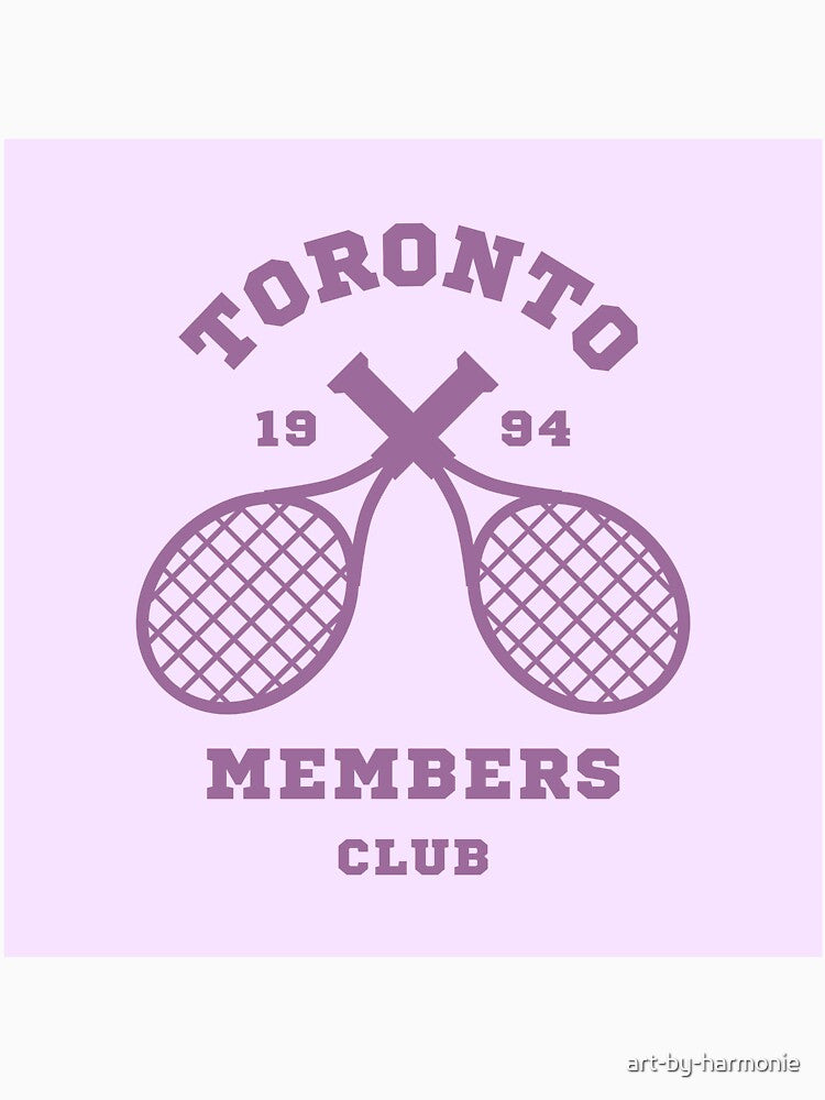 Toronto Tennis Members Club 1994 Purple Pink Lavender by art-by-harmonie