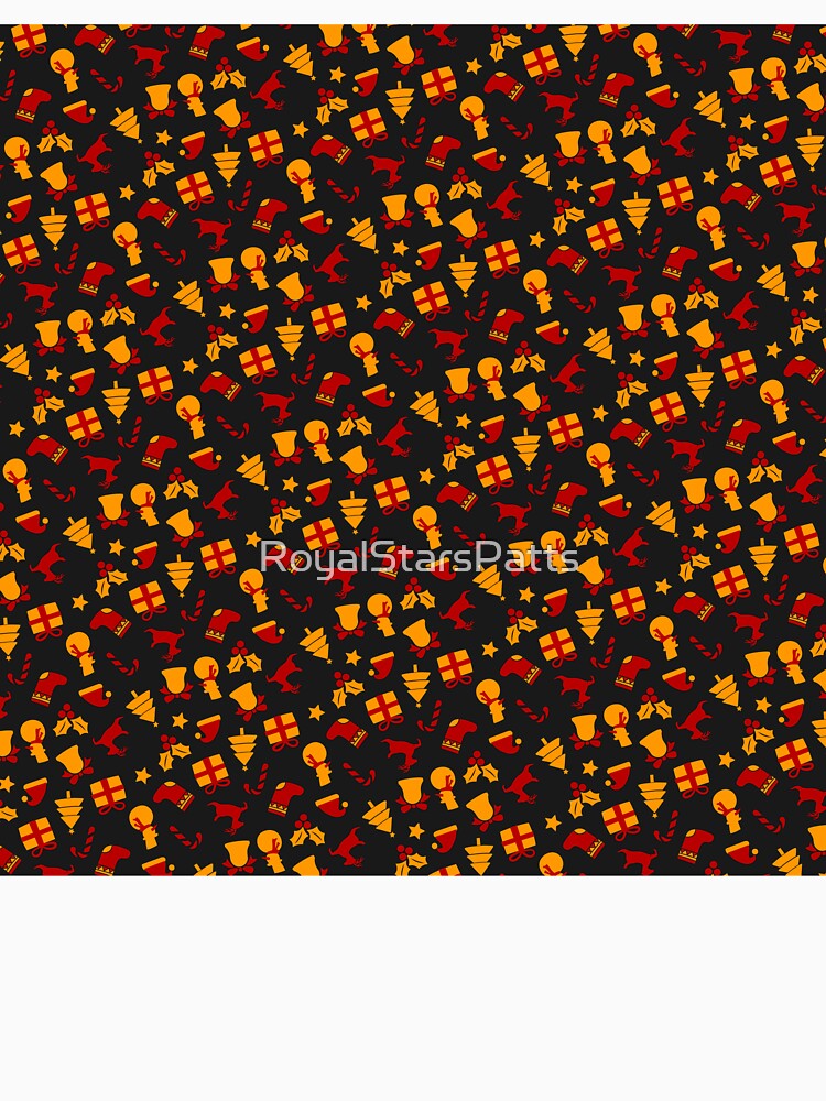 Unique Garlands Canes Happy Holiday Xmas Pattern    - Christmas Gifts For Dad by RoyalStarsPatts