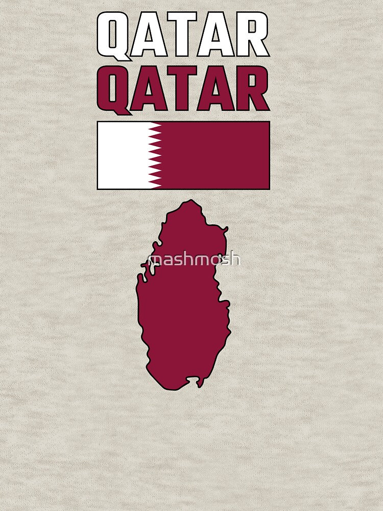 Qatar Pride, National Flag & Map Heritage Design by mashmosh