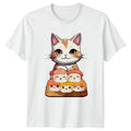 Kawaii Cat Eating Sushi T-Shirt Kawaii Sushi Cats Birthday Gift For Him And Her