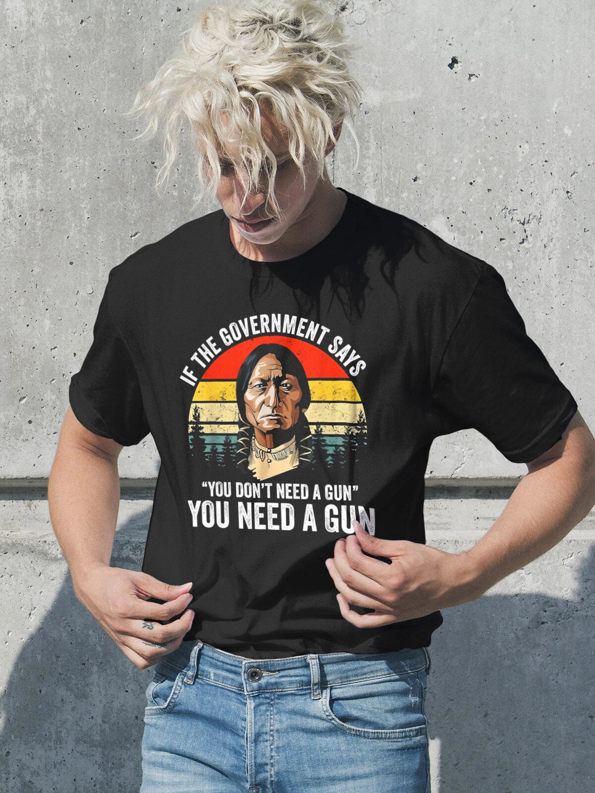 If The Government Says Funny Quotes Short Sleeve Gift T-Shirts Sizes S to 5XL
