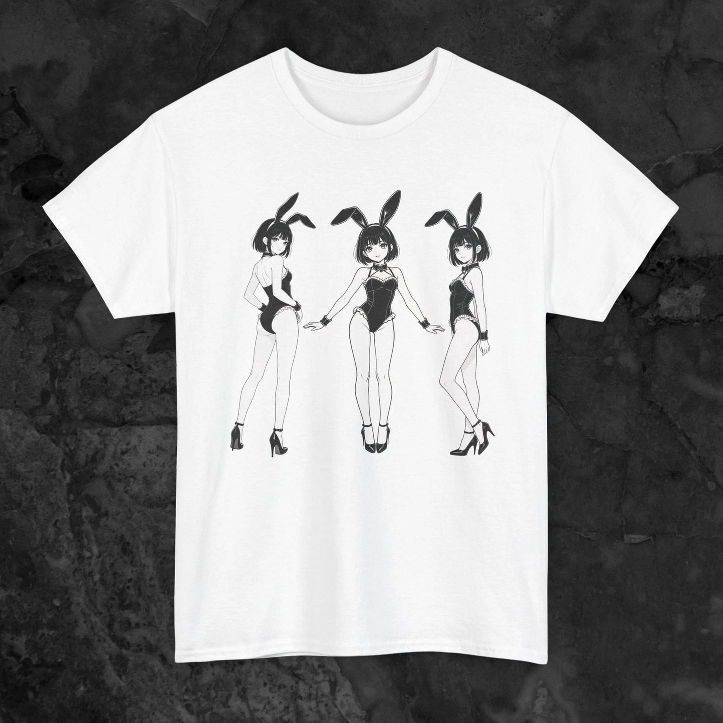 Anime Bunny Girl T Shirt Sexy Manga Waifu Graphic Otaku Gift for Him Her
