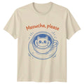 Meowcha Please T-Shirt Matcha Coffee Cat Birthday Gift For Him And Her