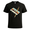 80s Cassette Tape Pencil 1980s Retro Vintage Mens T-Shirt Party Novelty Tee Top