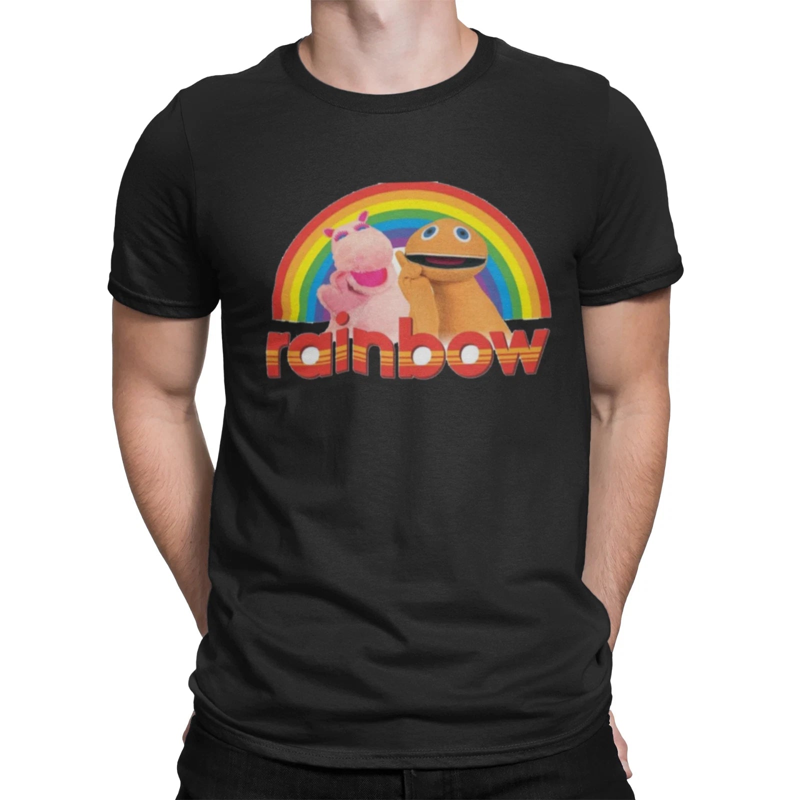 rainbow cartoon tv show Christmas birthday halloween funny gift t shirt