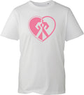 Anime Graphic Unisex T Shirt Cute Pink Heart Symbol Print Black Cotton Tee Top