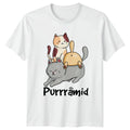 Purrr�mid T-Shirt Cat Pun Humor Cats Birthday Gift For Him And Her