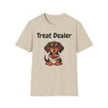 Treat Dealer Funny Dog Shirt, Dachshund Dog Treat T-Shirt, Unisex Softstyle
