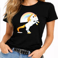 Unicorn T Shirt Rainbow Magical Fantasy Graphic Tee Women Gift Kawaii Unicorn