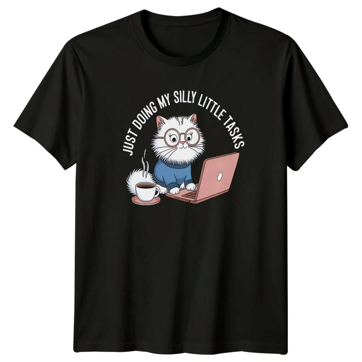 Just Doing My Silly Little T-Shirt Work From Home Cat Birthday Gift