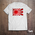 JDM Japanese Rising Sun Flag Vintage Men's White Novelty Car Gift T-Shirt Drift