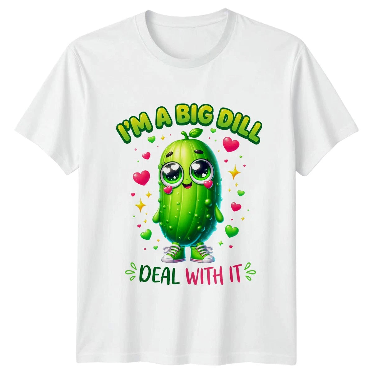 Im A Big Dill Deal Womens T-Shirt Pickle Lover Food Pun Birthday Gift For Her