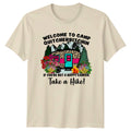 Welcome To Camp Quitcherbitchin Womens T-Shirt Glamping Camper Mothers Day
