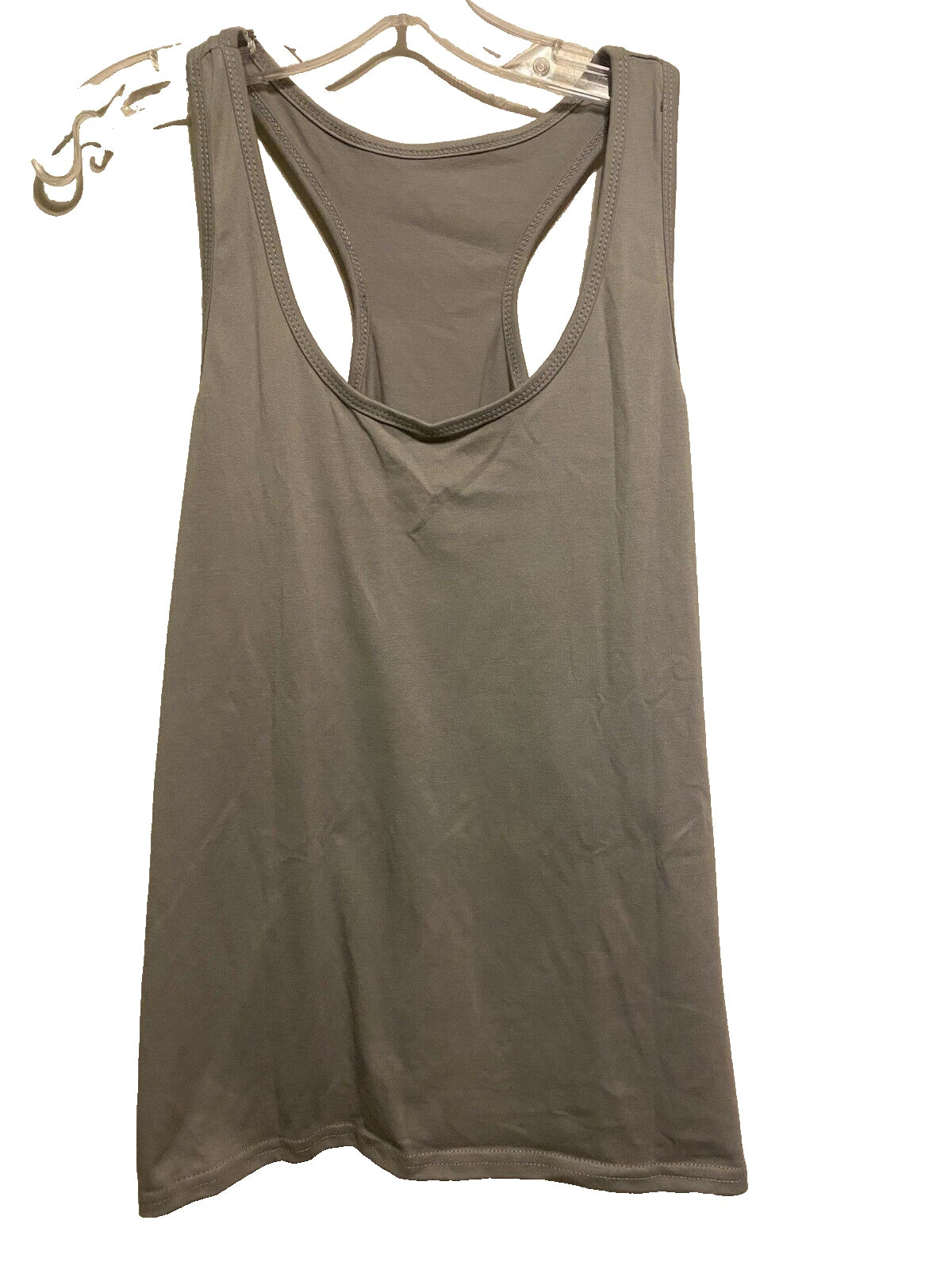 Ouku Men's T-Shirt size Small Gray Racerback Cotton blend NWOT