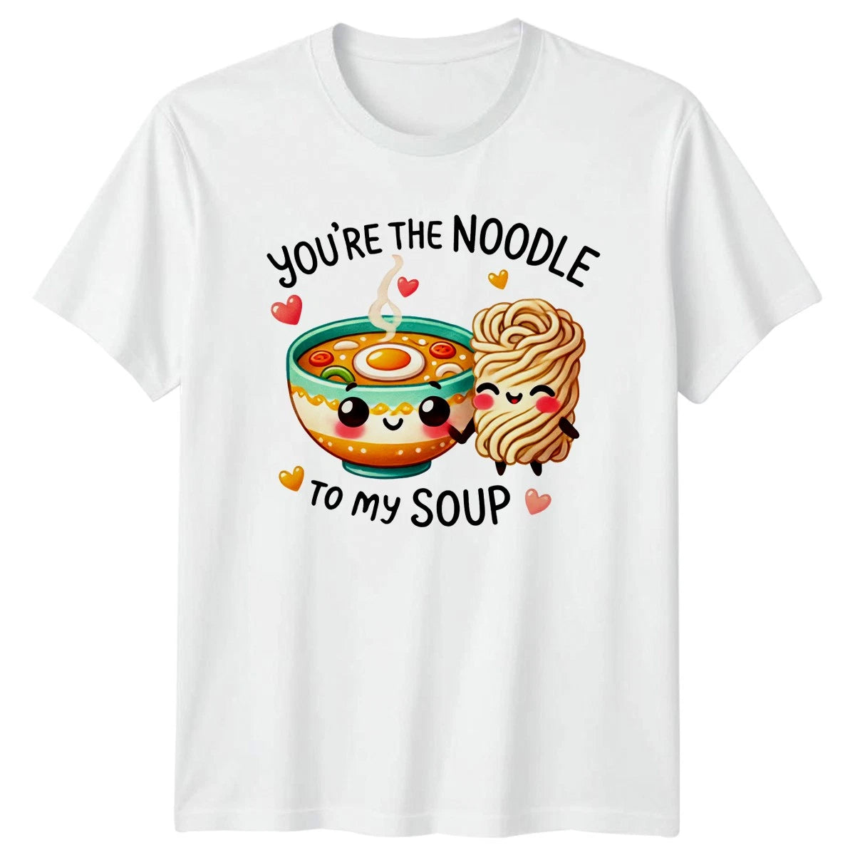 Ramen Bowl Kawaii Food Mens T-Shirt Womens Tee Graphic Unisex Top