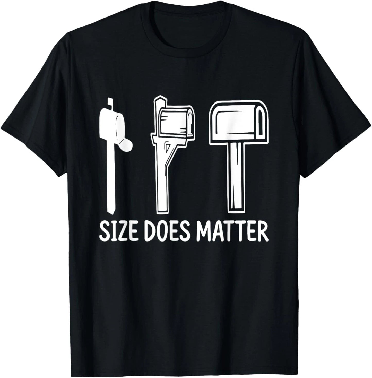 Size Does Matter Funny Postal Worker Quote Gift Unisex T-Shirt