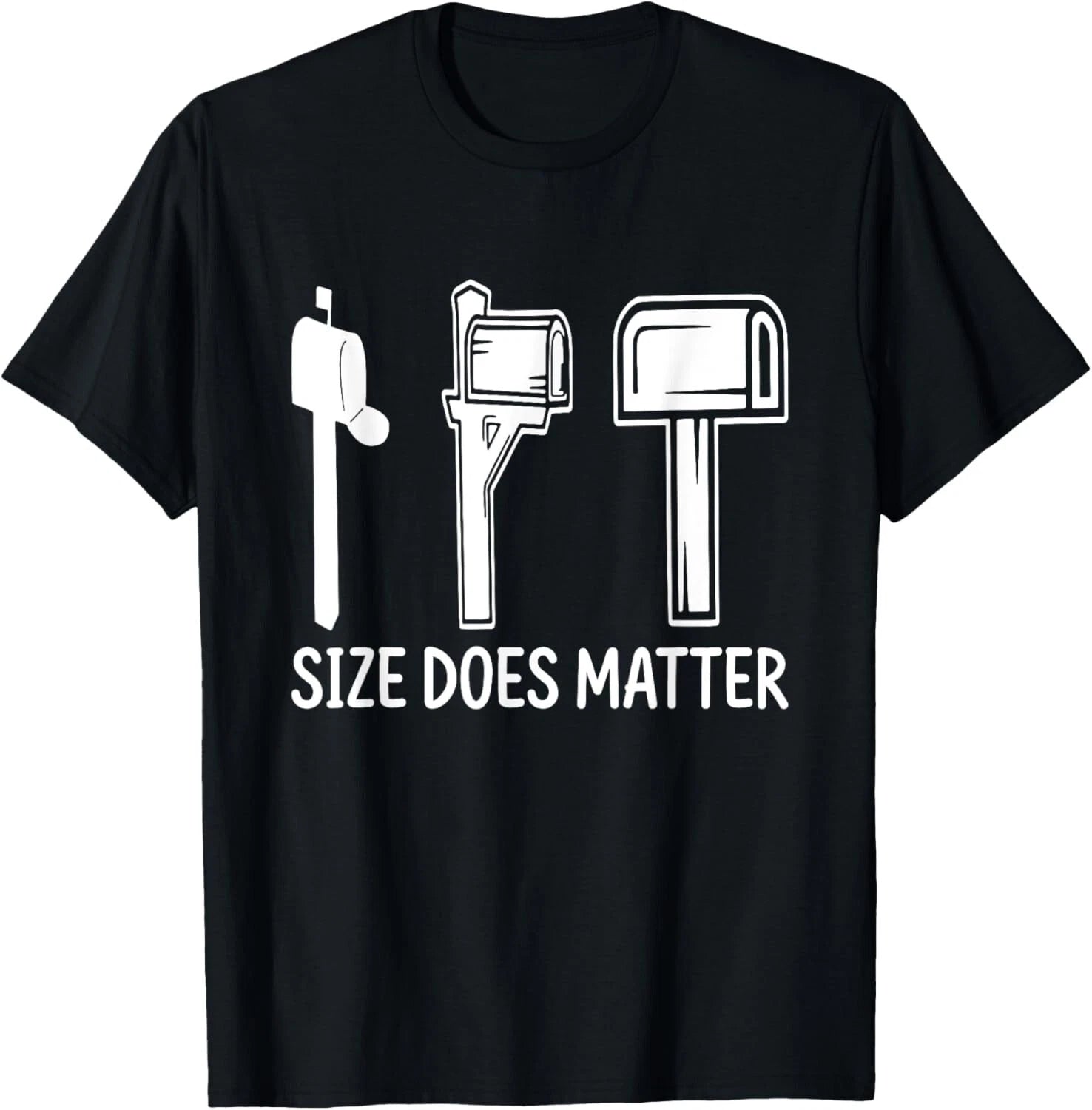 Size Does Matter Funny Postal Worker Quote Gift Unisex T-Shirt