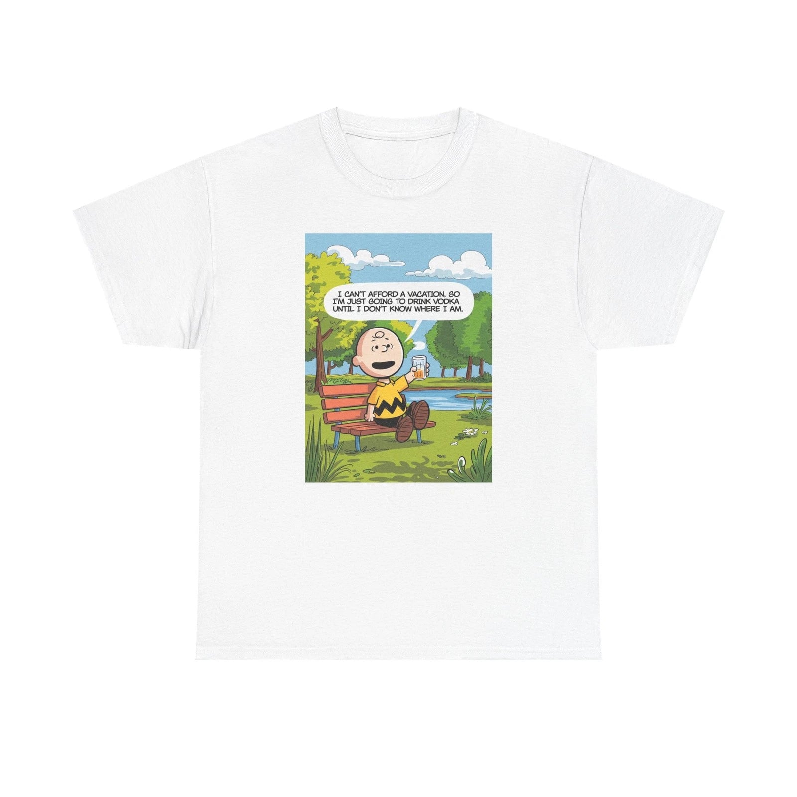 Vodka Vacation Unisex Tee, Chuck Brown Quote Shirt, Funny Drinking Tee,