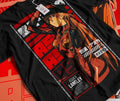 Asuka T-shirt Neon Genesis Evangelion Kawai Anime Black Shirt All Size