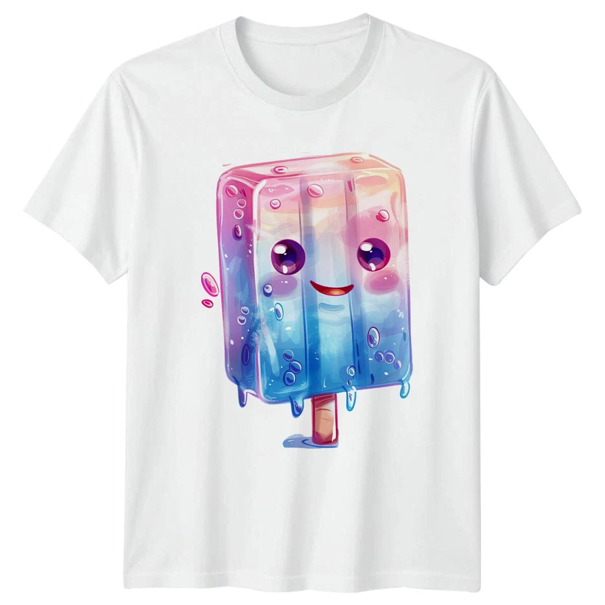 Kawaii Popsicle T-Shirt Summer Dessert Gift For Him And Her