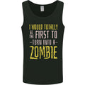 Zombie Apocalypse Funny Halloween Quote Mens Vest Tank Top