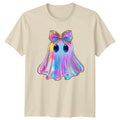 Kawaii Ghost Bow Fantasy Ghosts Mens T-Shirt Womens Tee Graphic Unisex Top