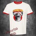 Gigantor Retro Robot Anime Cartoon Men's Ringer Red Size S to 3XL