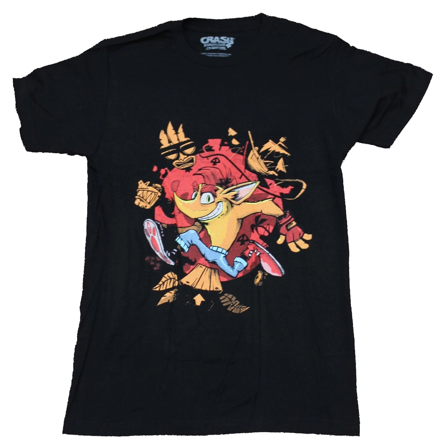 Crash Bandicoot 4  Adult New T-Shirt - IT's About Time Sketchy Pic