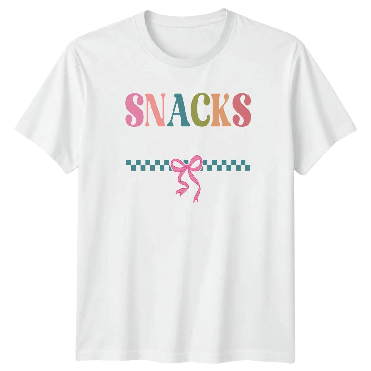 Snacks Make Me Nicer Womens T-Shirt Snacks Food Gift For Her