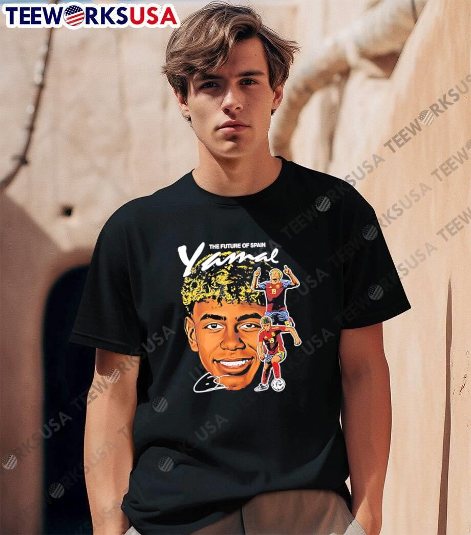 The Future of Spain Yamal Lamine Signature Football T-Shirt