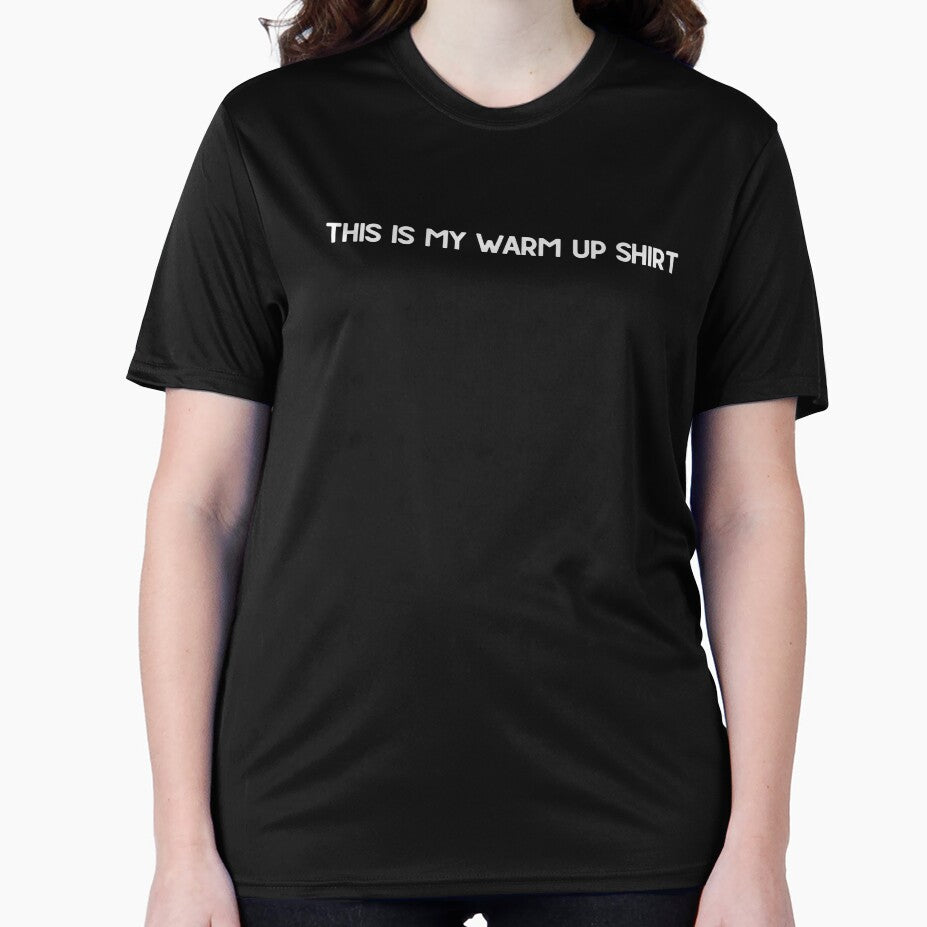 This is my warm up shirt by Runner's High