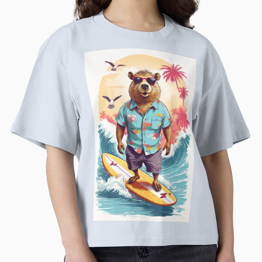 Capybara Surf Club – Vintage Wave Rider by CracStudio