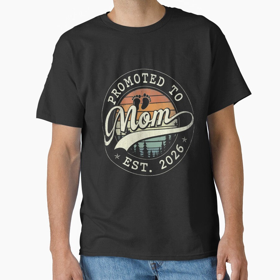 Promoted To Mom Est. 2026 Future Mother Pregnancy Announcement Expecting Mom by salmzouriart