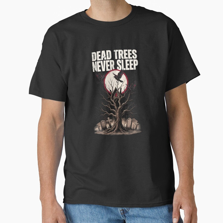 Dead Trees Never Sleep, Halloween Haunted House Graveyard Vintage Horror 80s by CryptReel