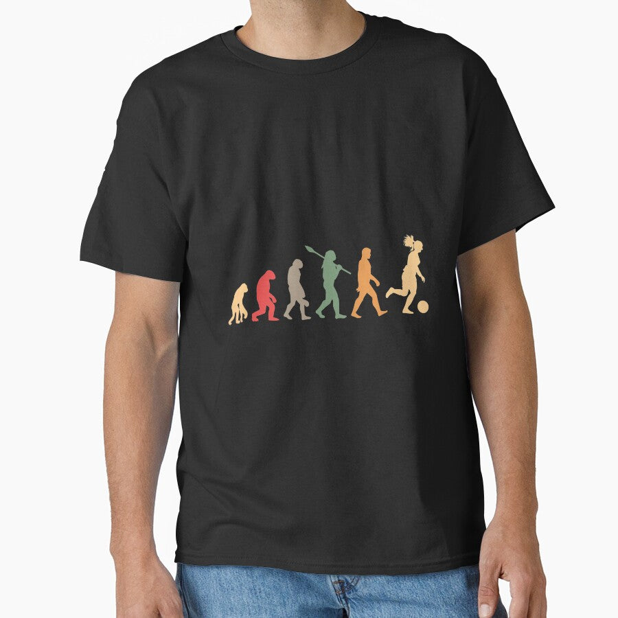 Soccer evolution vintage by jentochicken