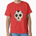 Cartoon Soccer Skull Football Fan Cool Skeleton Halloween Graphic Design by w1ckerman