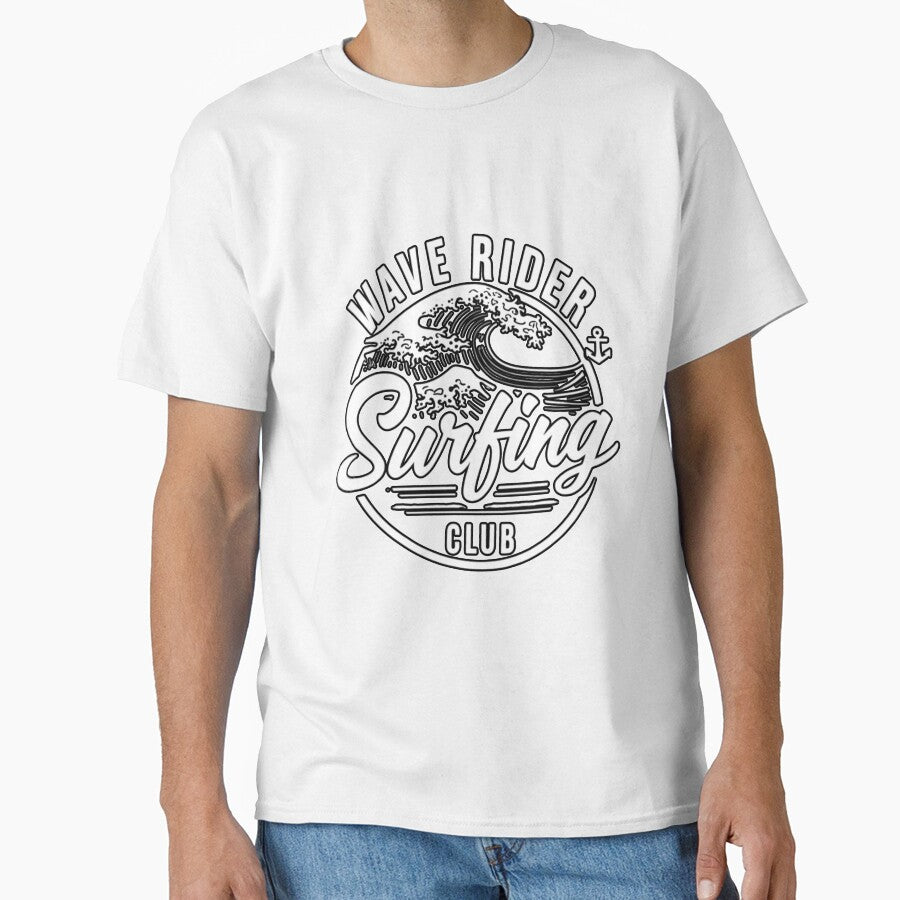 Wave Rider Surf Club – Retro Surfing Ocean Design by GRITMOOD