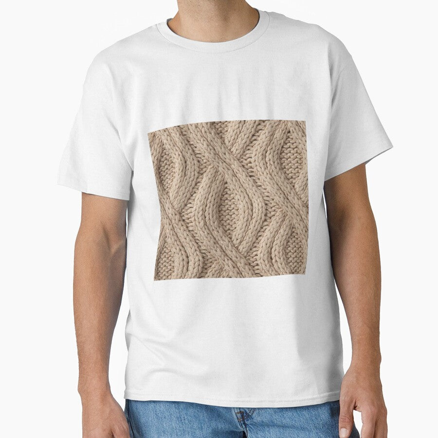 beige sweater pattern by nataliabrito