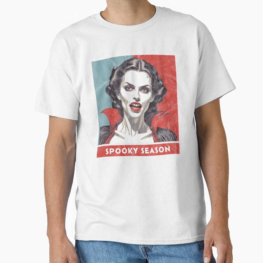 Spooky Season: Vintage Vampire Femme Horror Art by bdberto12