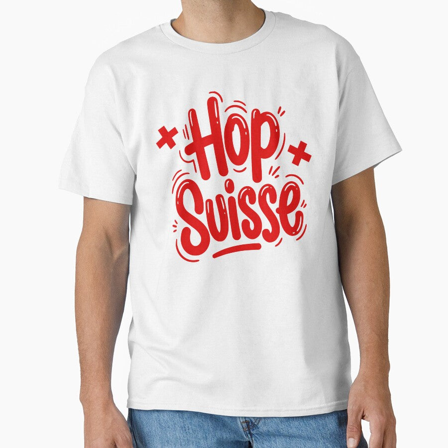 Hop Suisse Switzerland Patriot Fan Cheer by AntiqueImages
