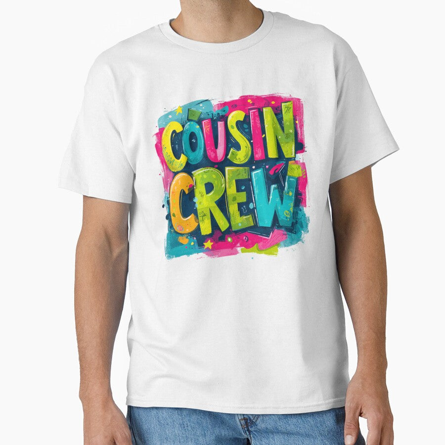 Cousin Crew Colorful Graffiti T-Shirt – Family Matching Tee Essential T-Shirt by Happy'CLICK'