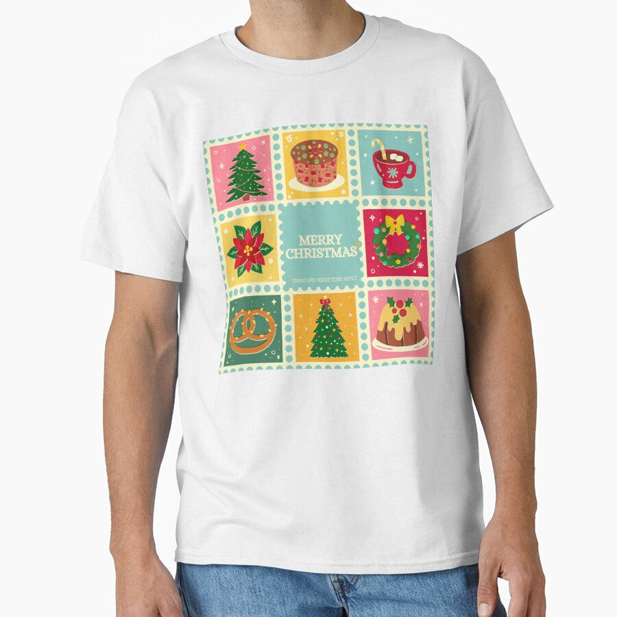 Merry Christmas (Terms and conditions apply) - Retro Christmas Design by GaggleOfGhosts