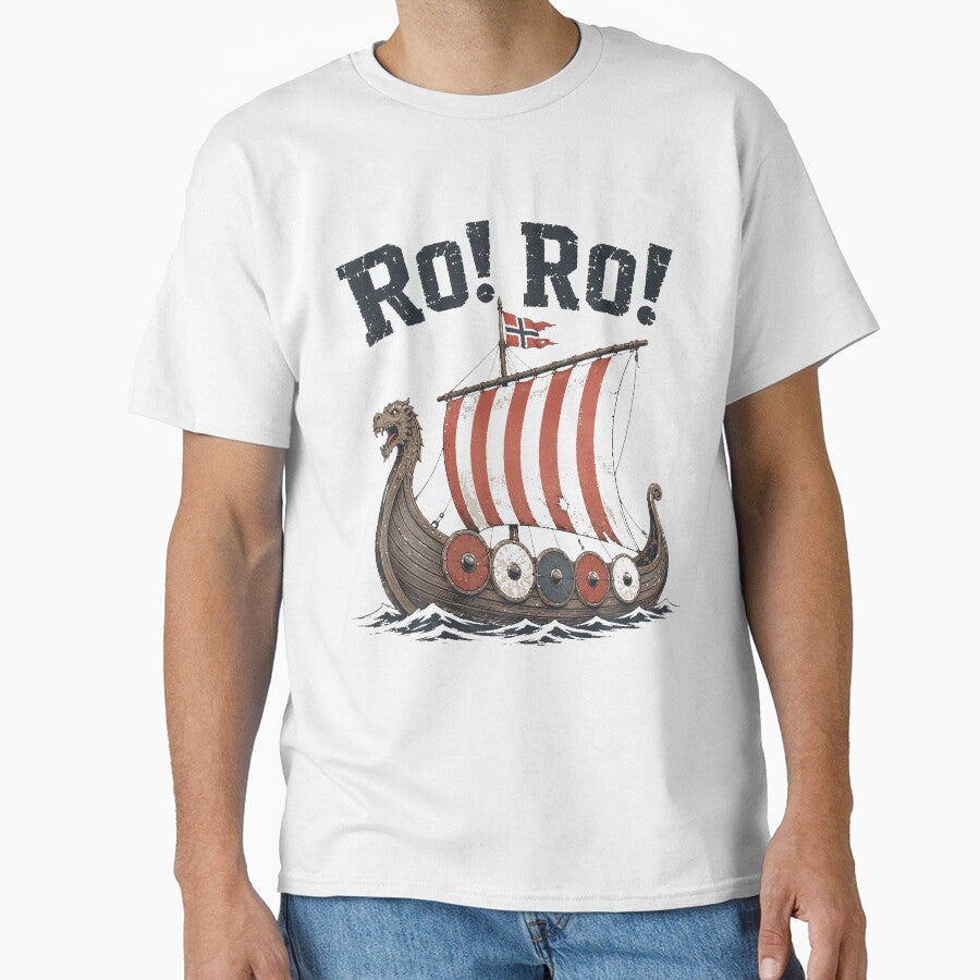 Ro Ro Norway Viking Ship Heia Norge Soccer Fan Vintage by Mdcazeem