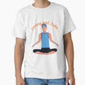 Strong and Calm Yoga Quote-Minimalist Mindfulness Design. by photoart1854
