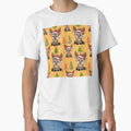 Cute Holiday Reindeer & Festive Trees Seamless Print by Grang Art Artistic Designs