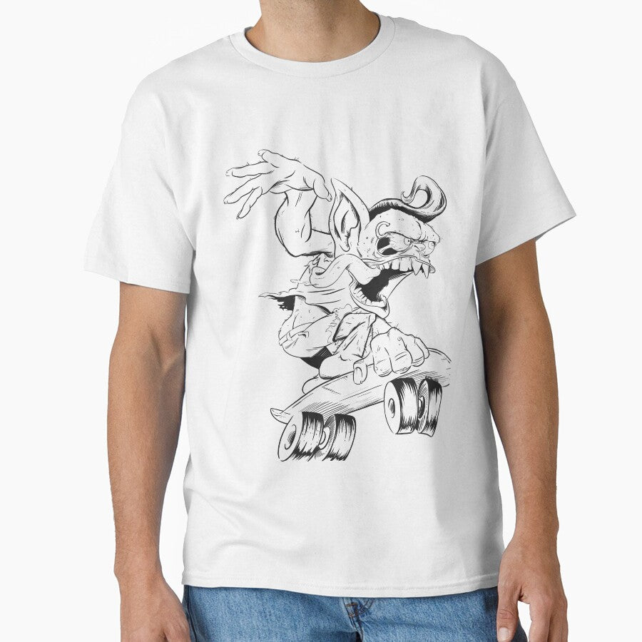 Cartoon Skate Monster graphic by WarrenMuzakArt