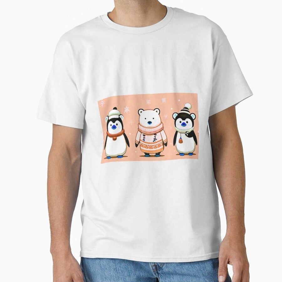 Retro Cute Winter Animal Pattern - Funny Holiday by Earth Nature Creations