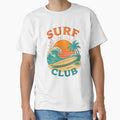 Vintage Surf Club Retro Ocean Wave Sunset by ThunderRed